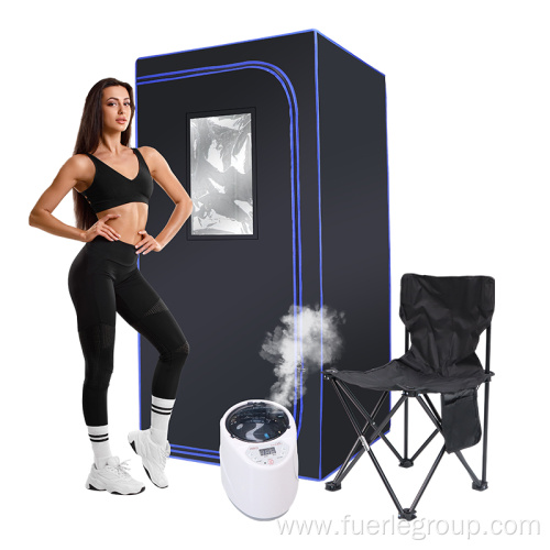 Foldable heating sauna tent with steam generator